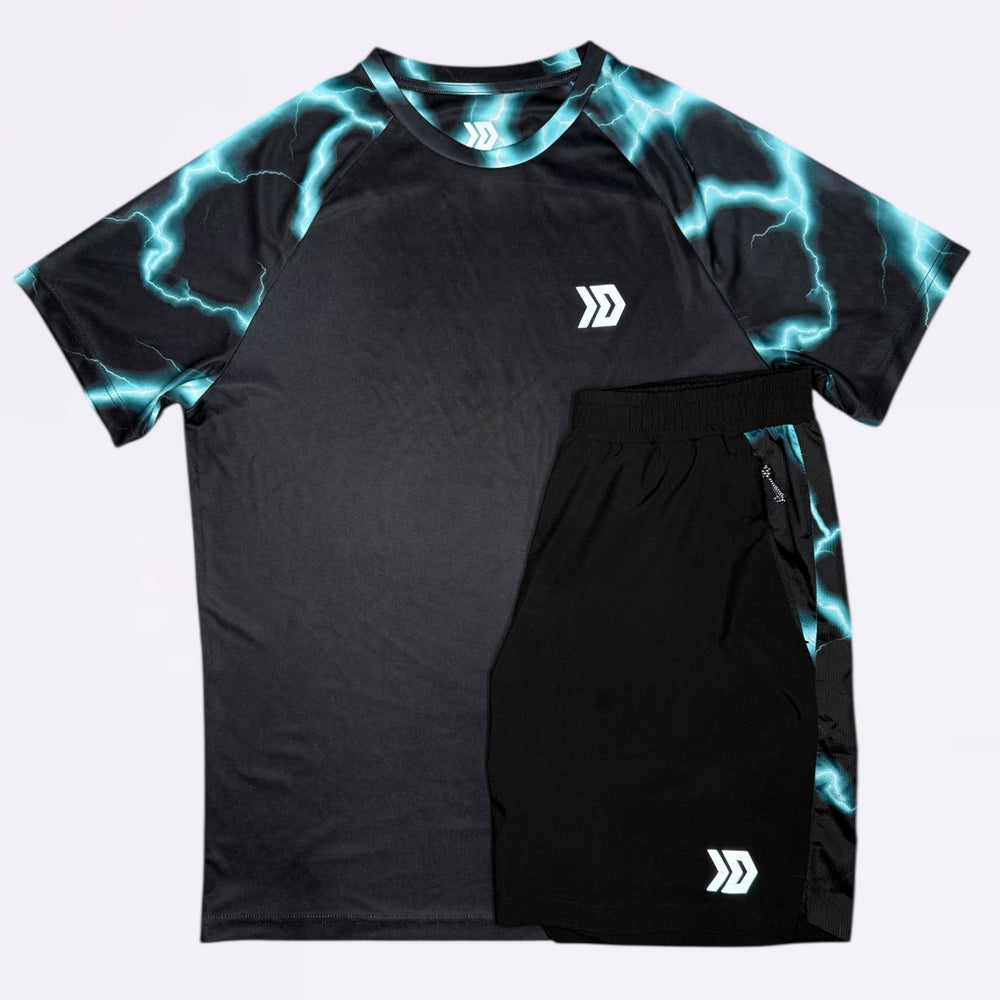 DASH Lightning Tee Set - Black / Blue