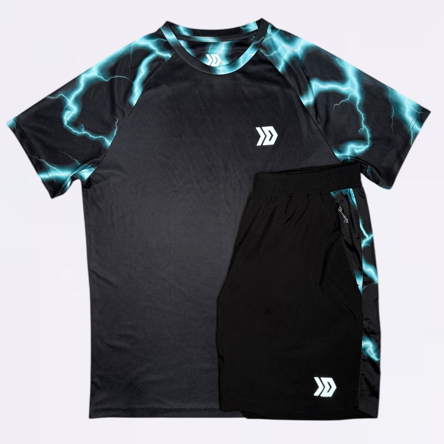DASH Lightning Tee Set - Black / Blue