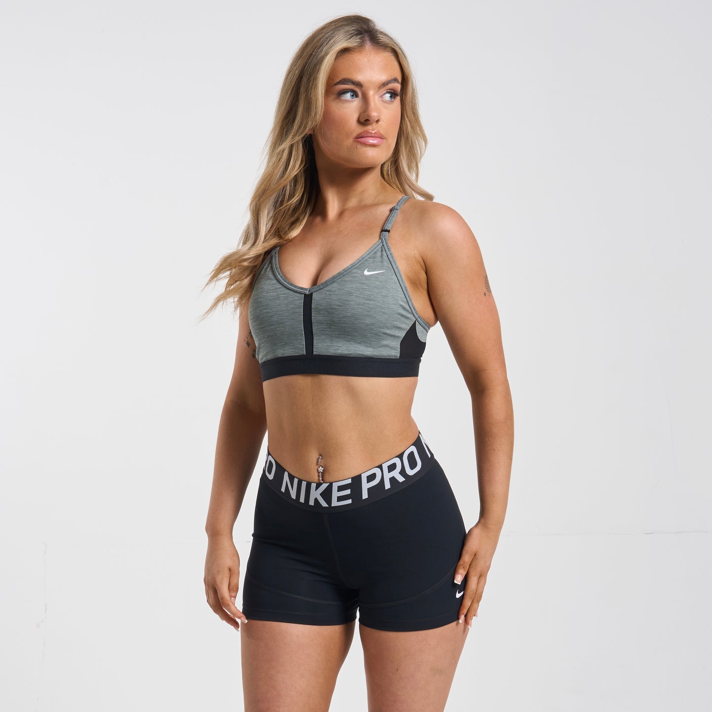 Nike Tick Sports Bra Grey (Women)