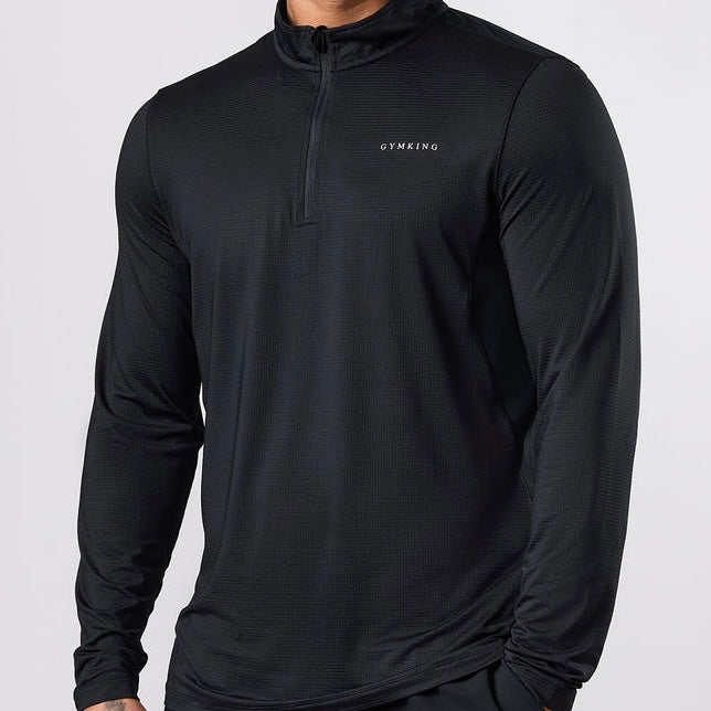 Gym King Energise Half Zip - Black