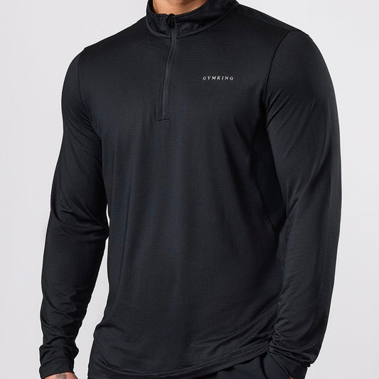 Gym King Energise Half Zip - Black