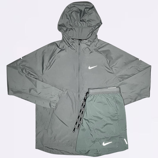 Nike Repel & Flex Stride Set - Jacket & Shorts - Smoke Grey