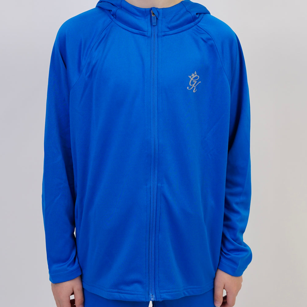 GymKing Lightweight Poly Full Zip - Sonic Blue (Junior)