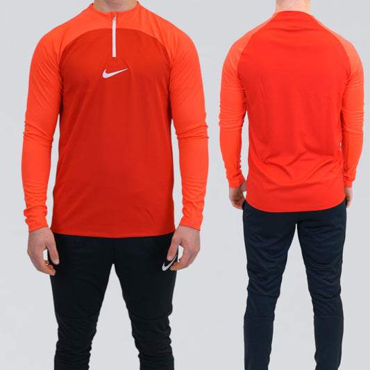 Nike Academy Pro Drill Half Zip Crimson Red
