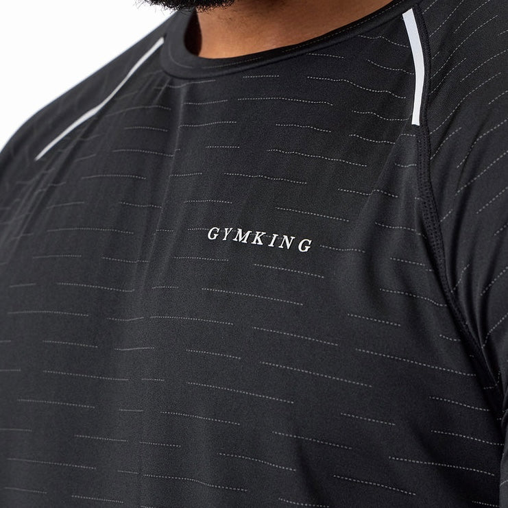 GymKing Stamina Performance Tee - Black