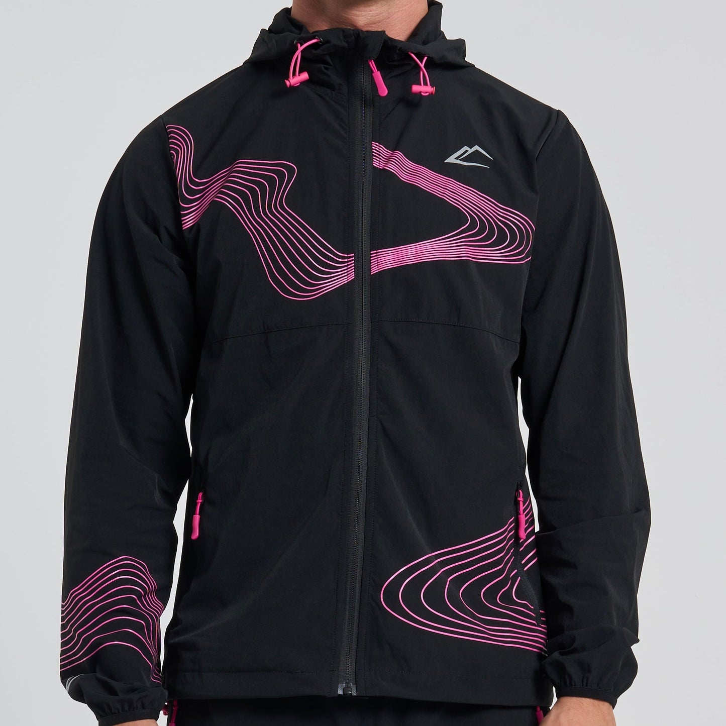 ActiveLine Wave - Jacket & Shorts Set - Black / Pink
