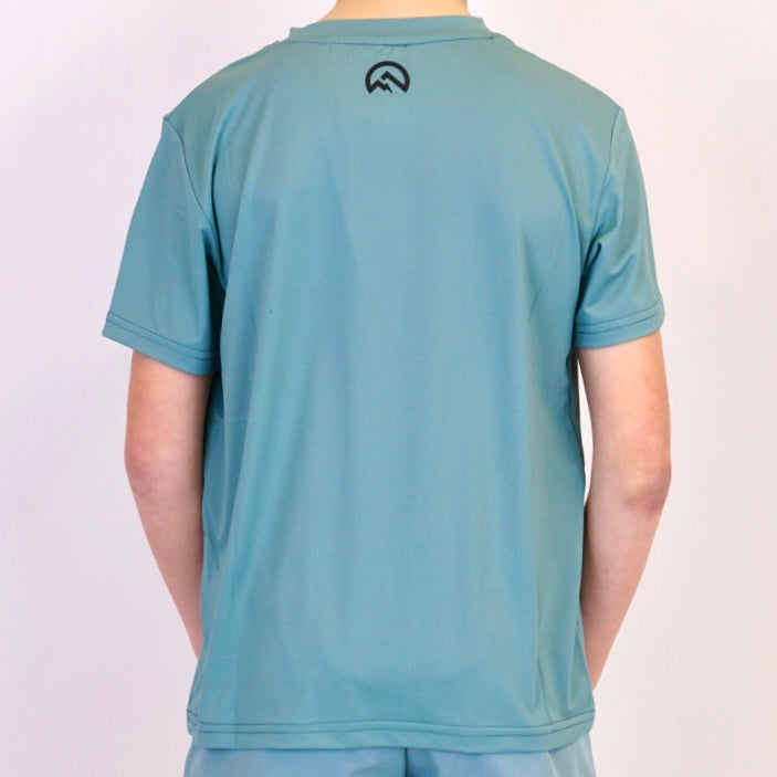 Flux Logo Tee - Midnight Green (Junior)
