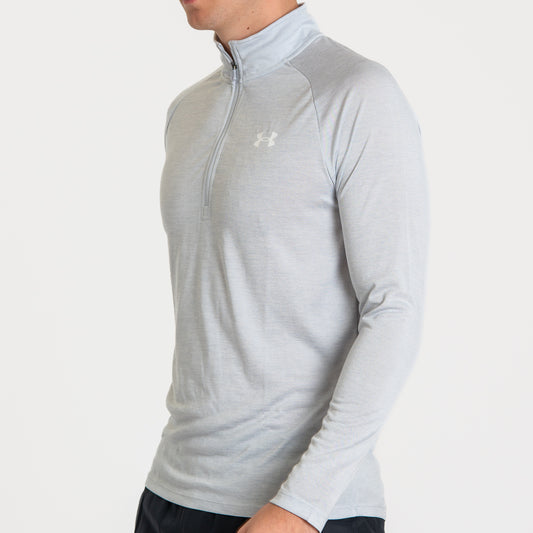 Under Armour Tech Half Zip - Light Grey