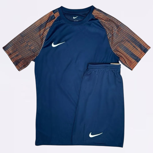 Nike Dri Fit Academy Set - Tee & Shorts - Navy (Junior)