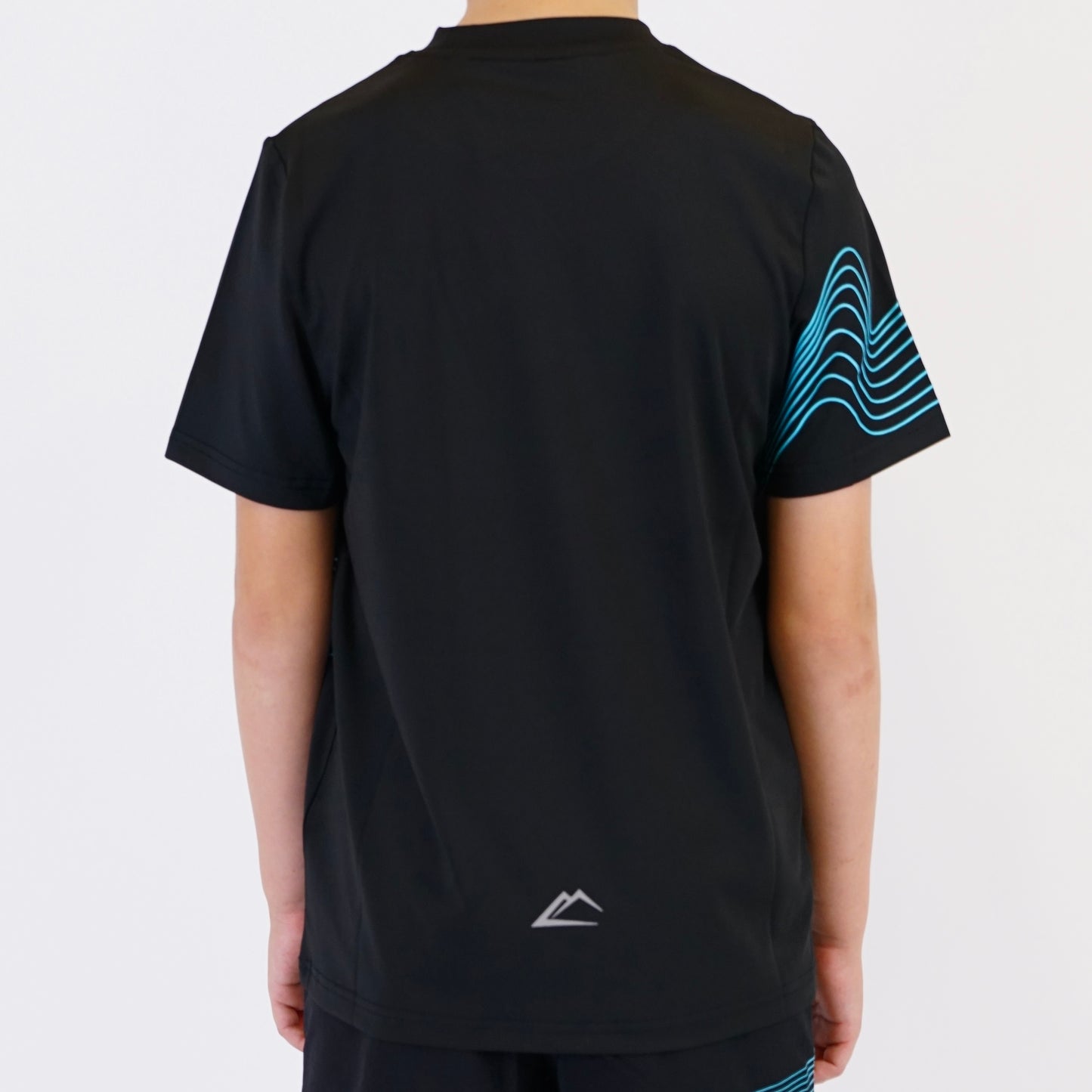 ActiveLine Wave Tee - Black / Turquoise (Junior)