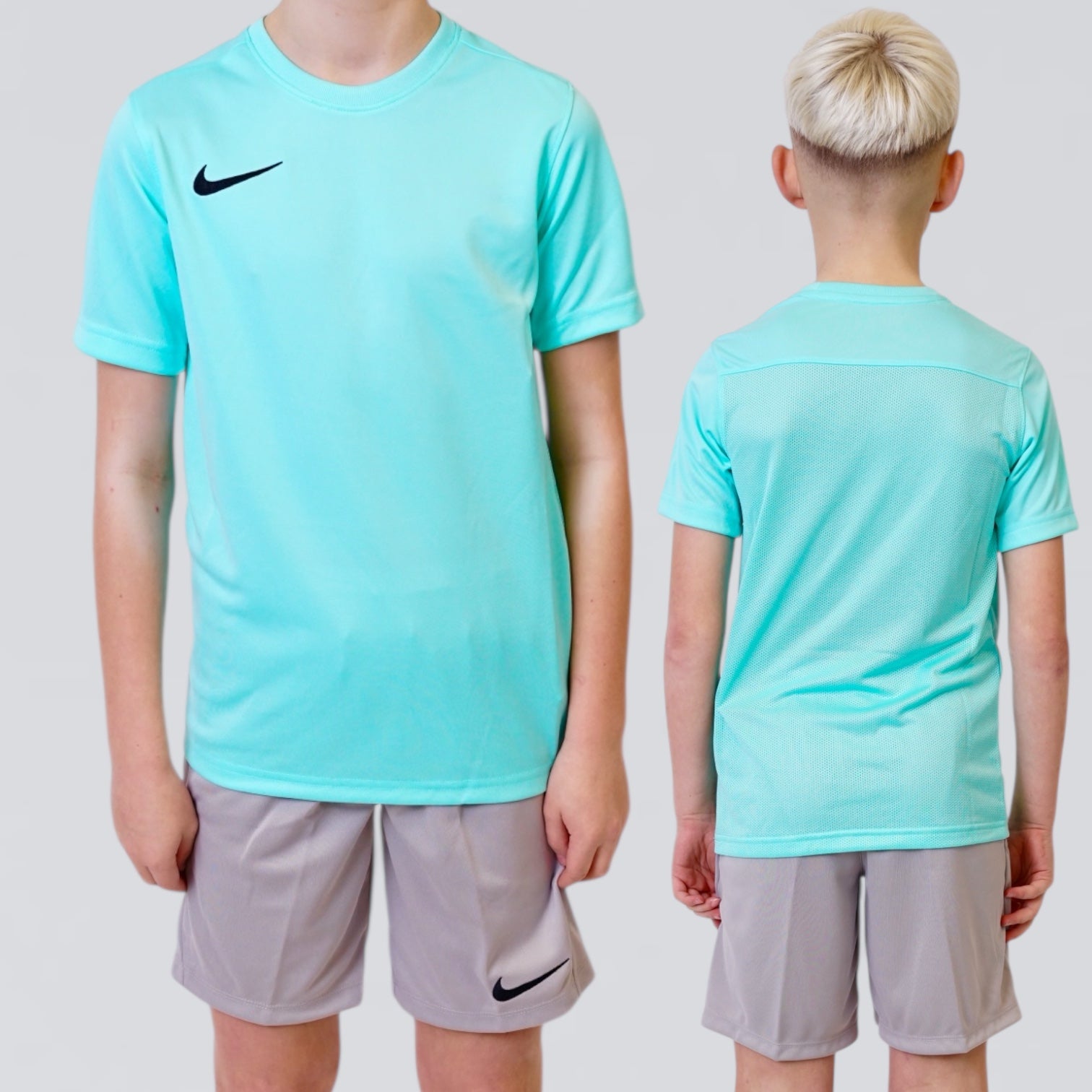 Nike Dri Fit Set- Mint Green / Grey (Junior)