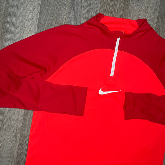 Nike Academy Half Zip - Crimson Red