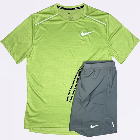 Nike Miler & Flex Set - Kiwi / Grey