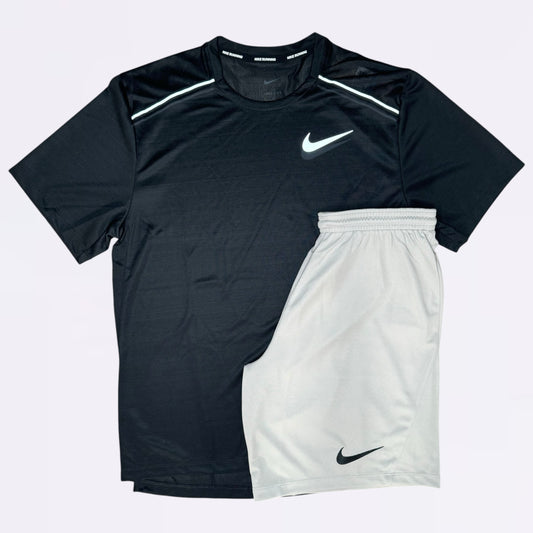 Nike Miler & Dri-Fit Set - Black / Grey