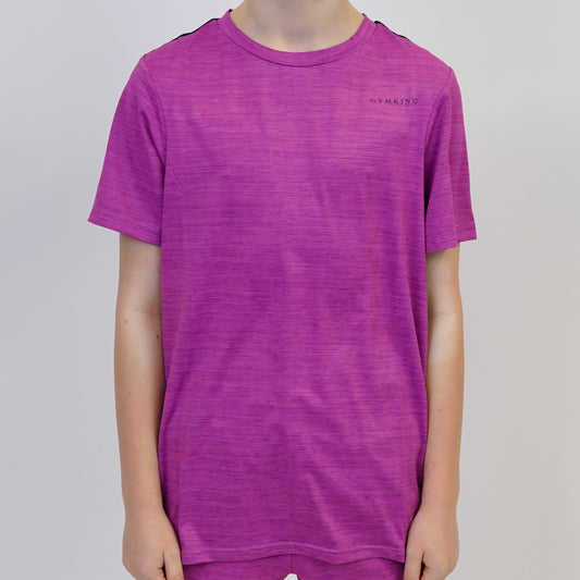 Gym King Vision Tee & Shorts Set  - Purple (Junior)
