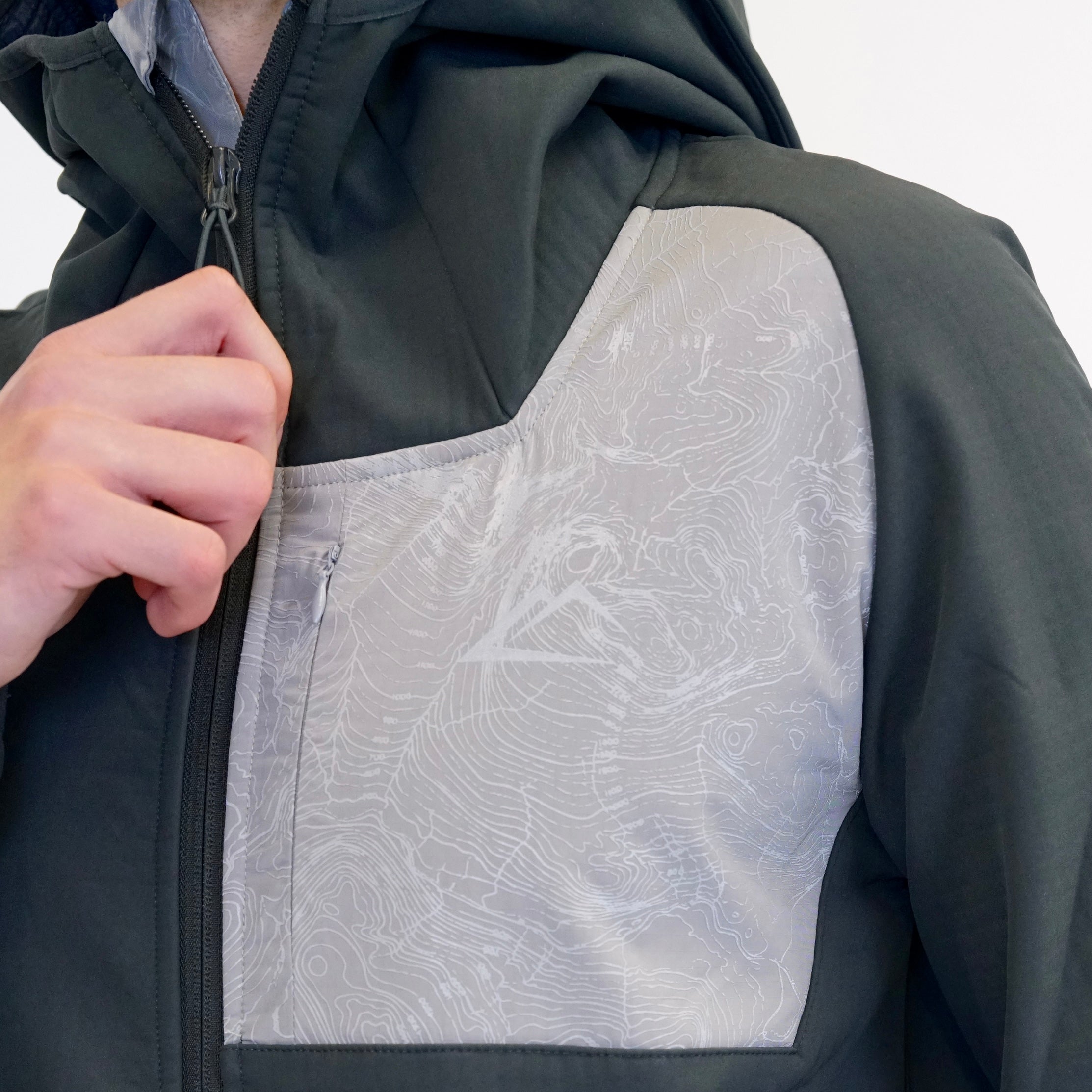 ActiveLine Polar Fleeced Windrunner  - Charcoal