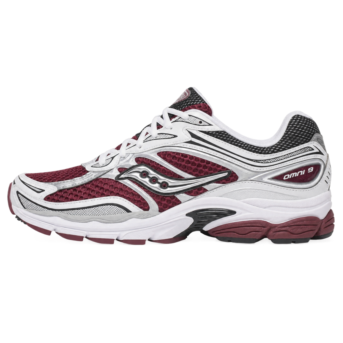 Saucony Omni 9 Silver Maroon