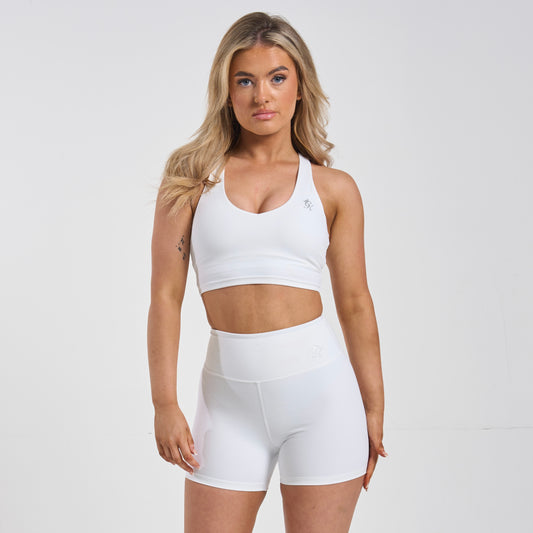 Gym King 365 Bra & Shorts  Set - White