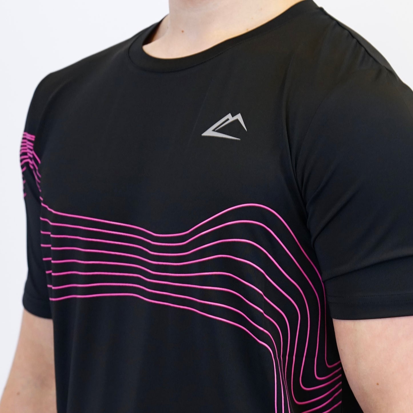 ActiveLine Wave Tee - Black / Pink
