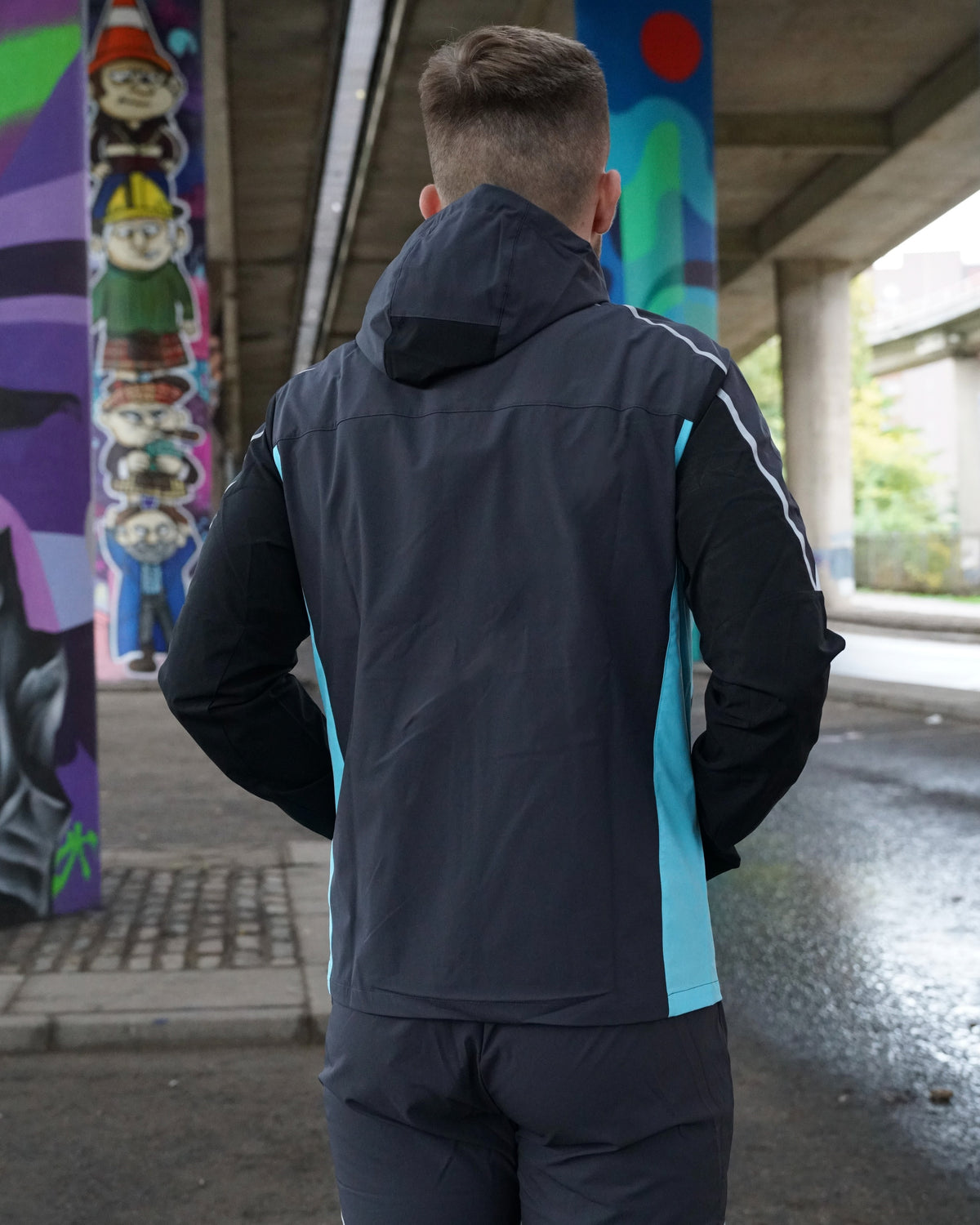 GRIID Reflect 3 Piece Bottoms Set - Black / Blue