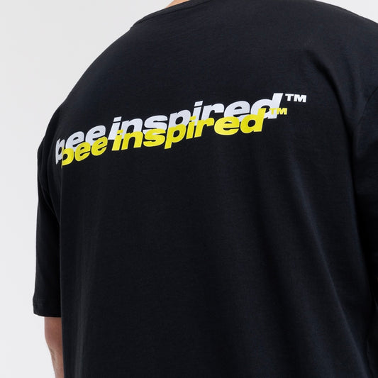 Bee Inspired Mirror Tee - Black / Neon