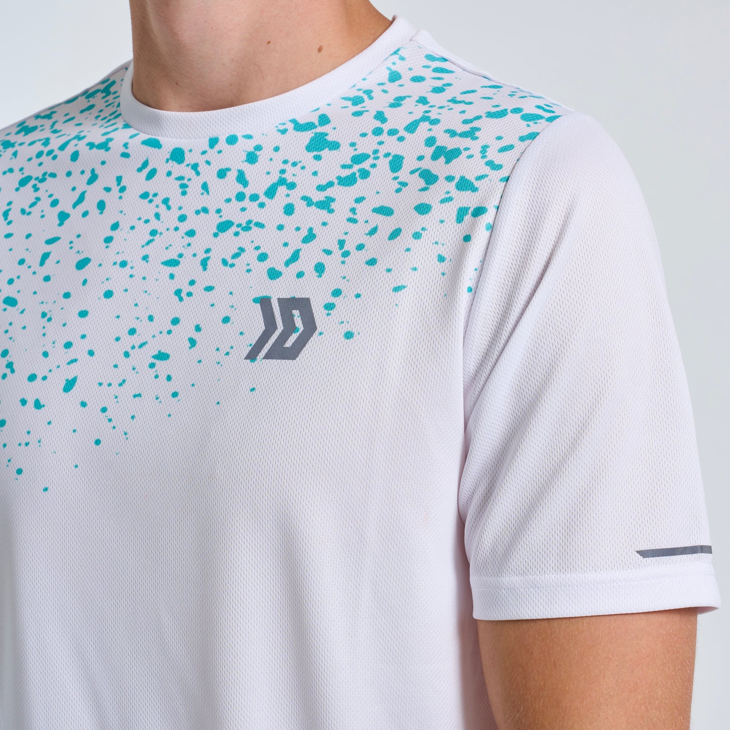 DASH Splatter Tee - White / Blue