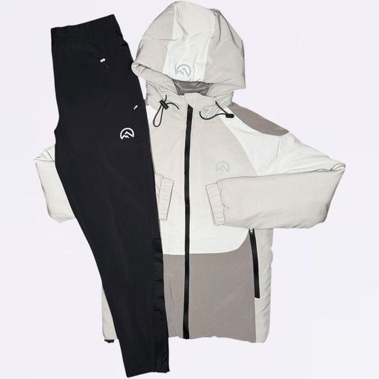 Flux Thermal Padded & Running Set - Dark Grey / Light Grey (Junior)