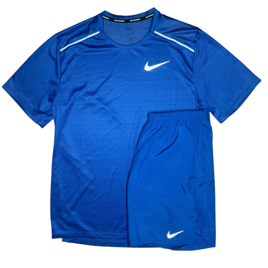 Nike Miler Set - Tee & Shorts - Royal Blue