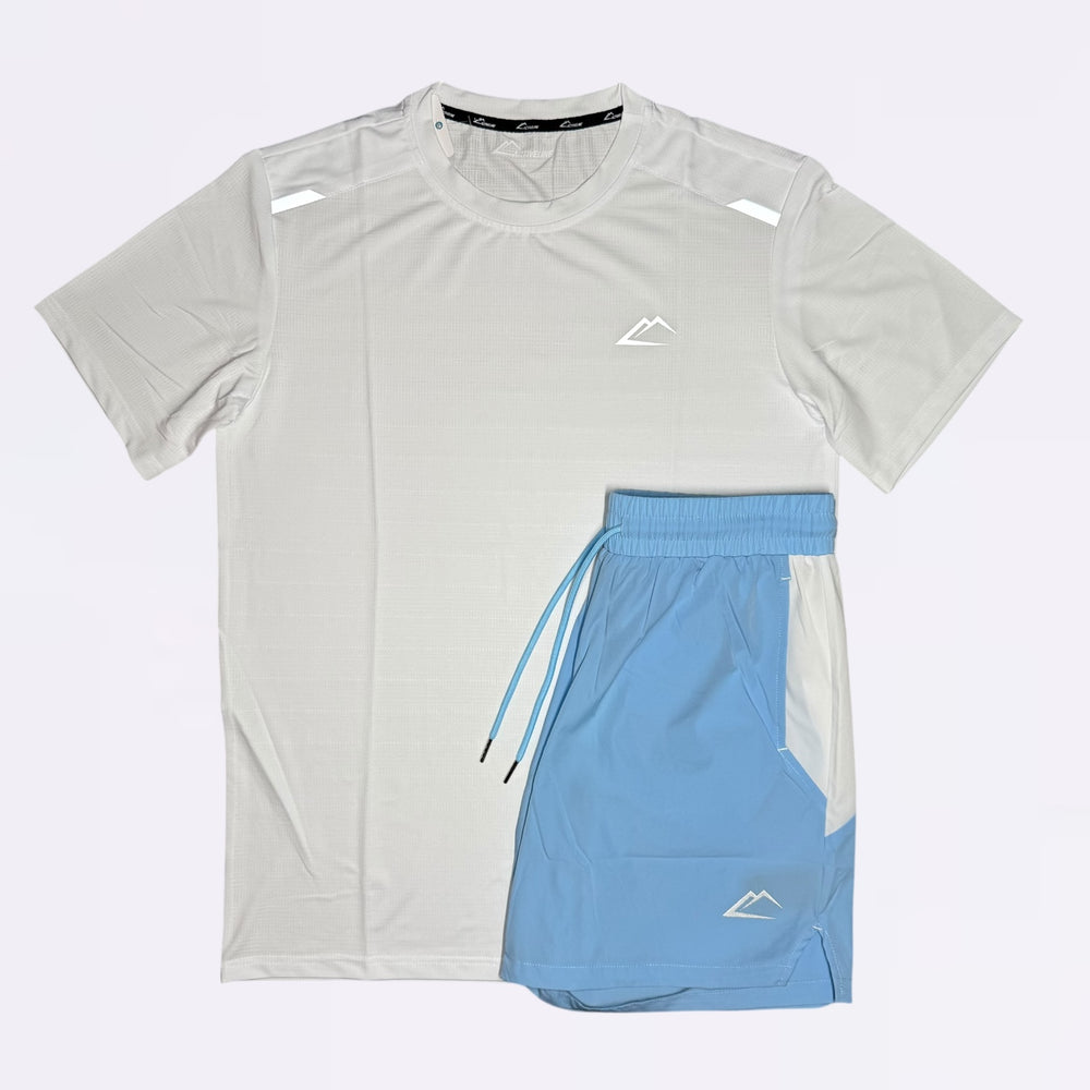 ActiveLine Storm Tee & Shorts Set - Sky Mist