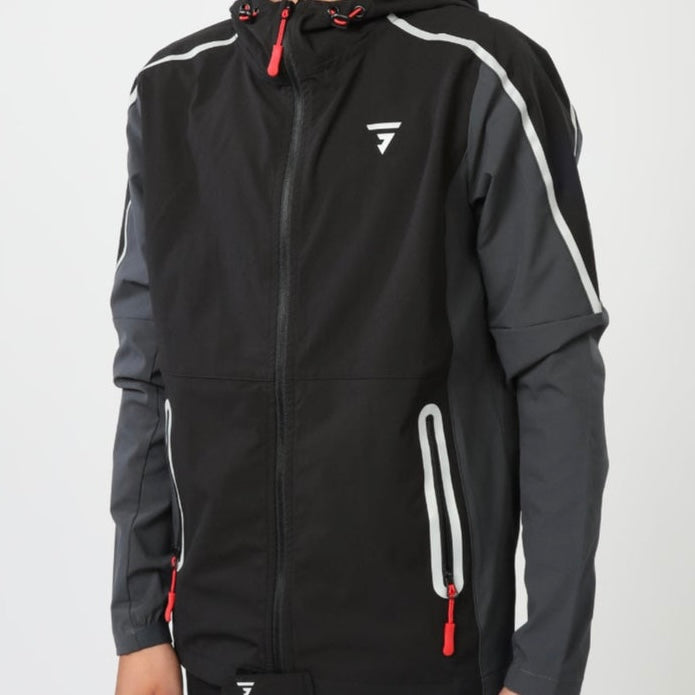 GRIID Reflect Jacket (Junior) - Black / Red
