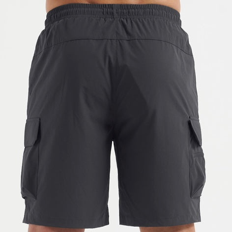 Bee Inspired Cargo Short - Charcoal
