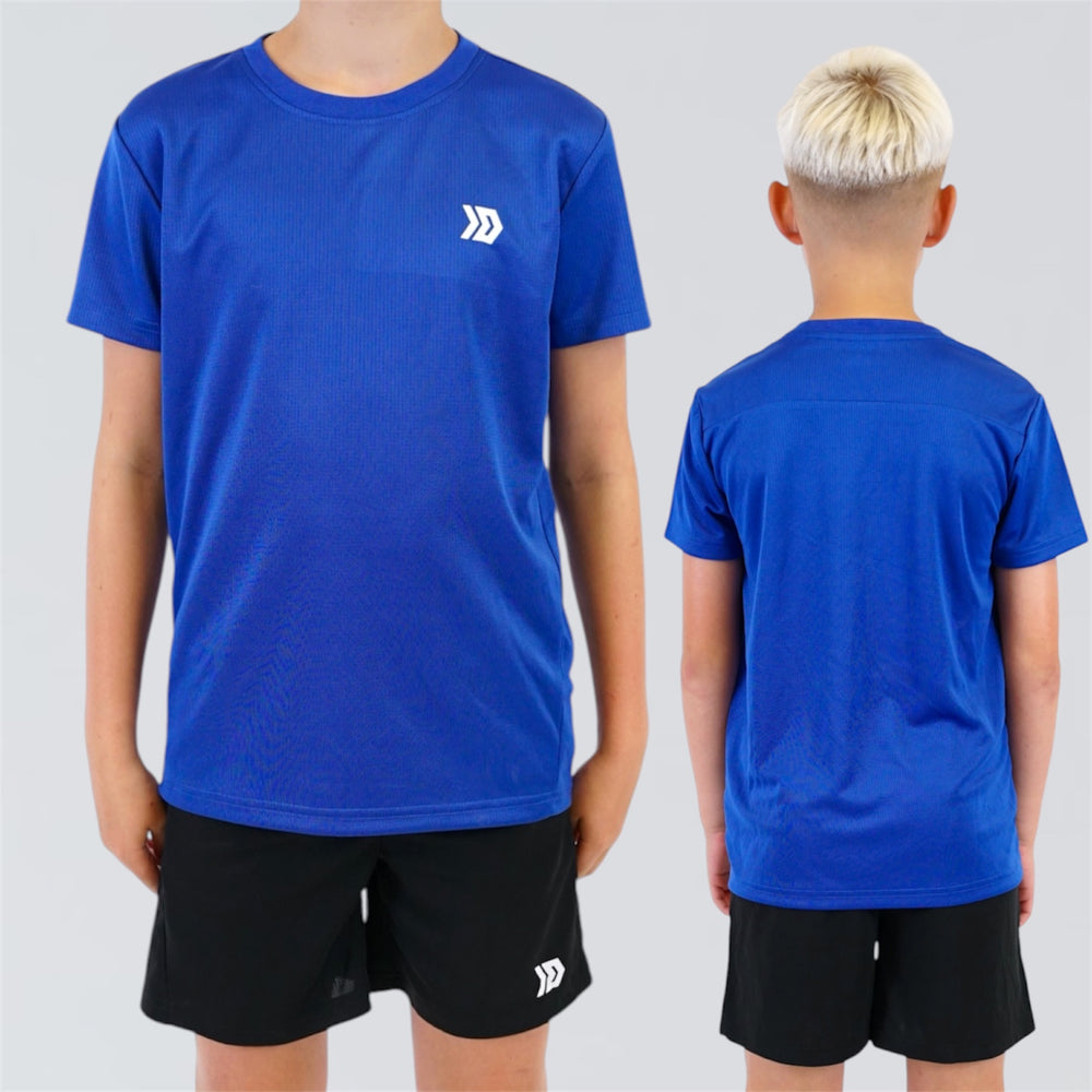 DASH Active Tee & Short Set - Royal Blue / Black (Junior)
