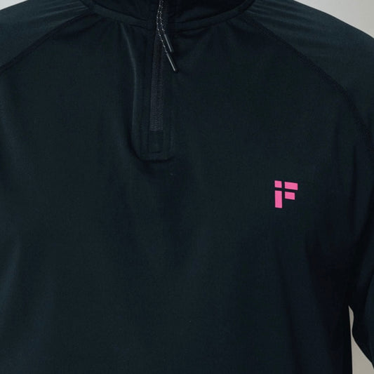 INFORM Transform Half Zip - Black / Pink
