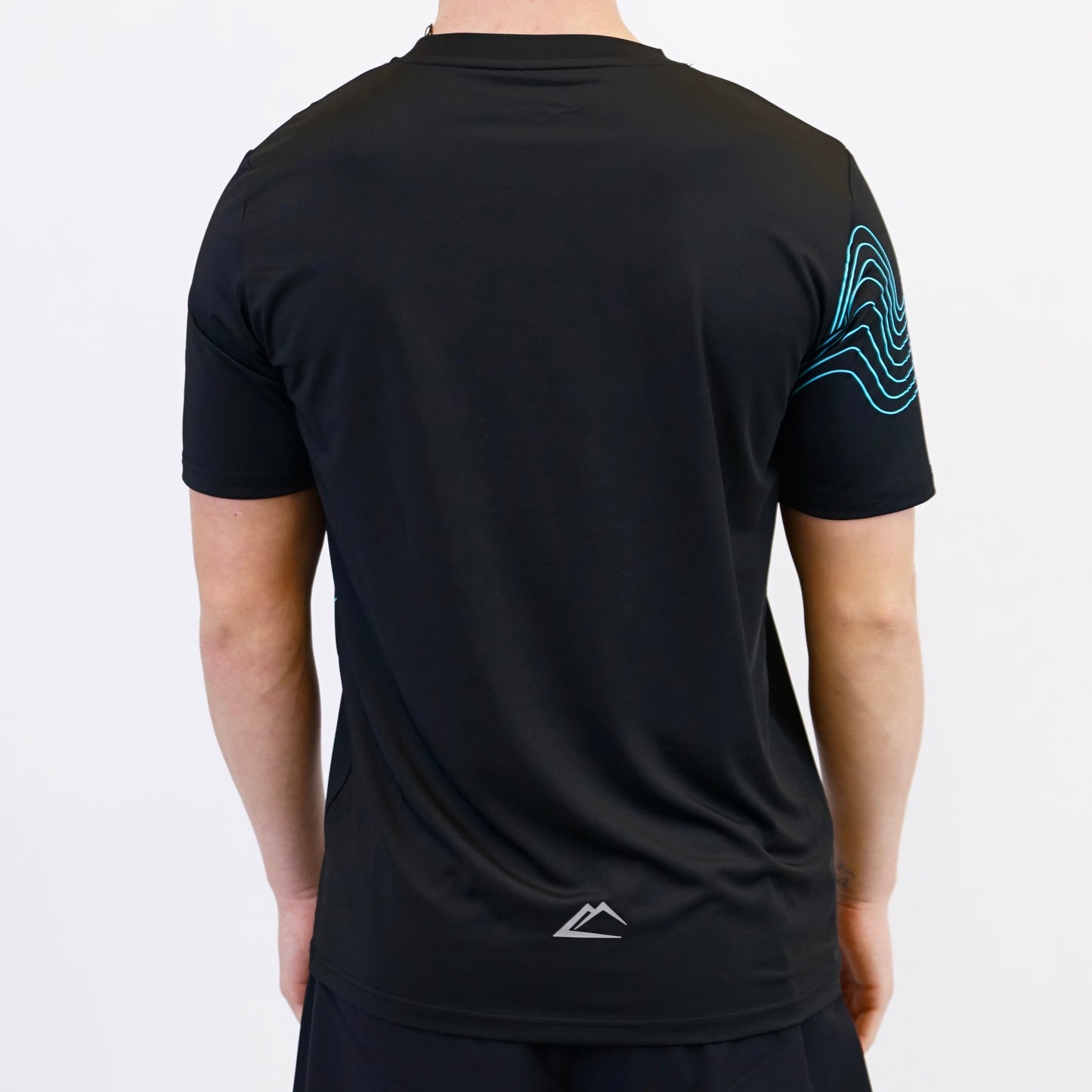 ActiveLine Wave Tee & Shorts Set - Black / Turquoise