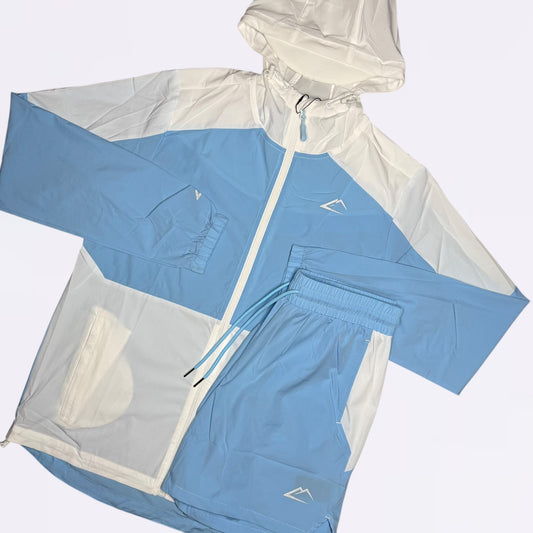 ActiveLine Storm Jacket & Shorts Set - Sky Mist