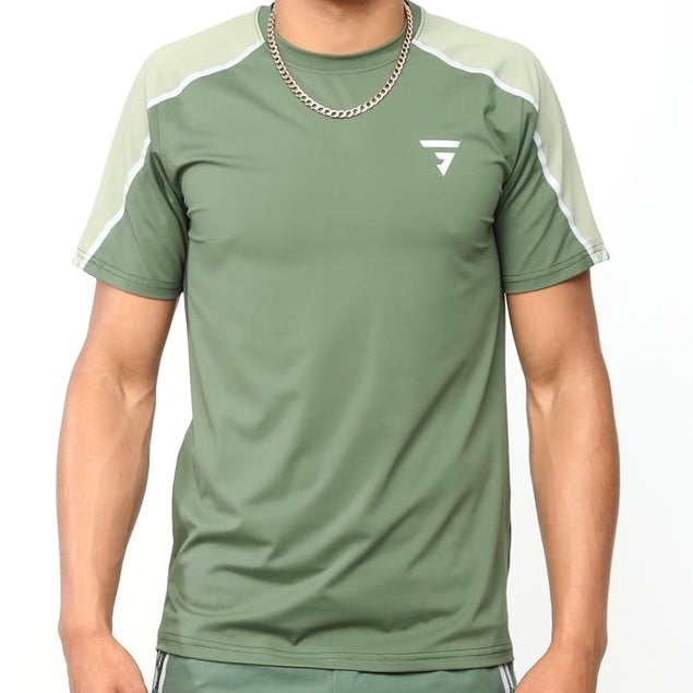 GRIID Reflect Set - T-shirt & Shorts - Green