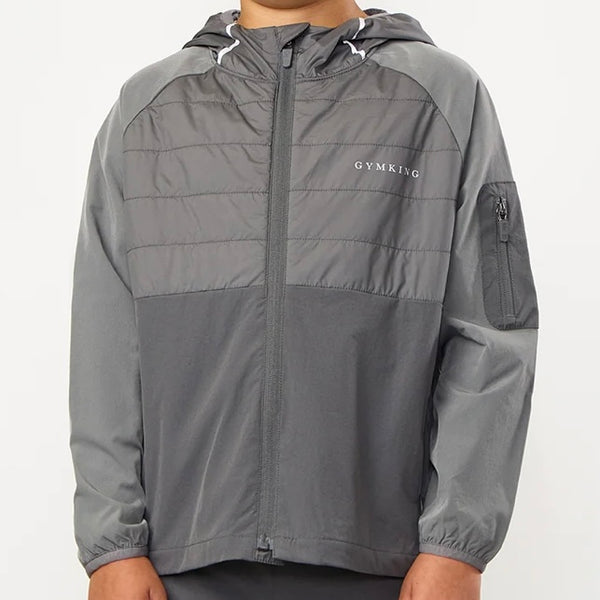 Gym King Endurance Hybrid Jacket - Grey Multi (Junior)