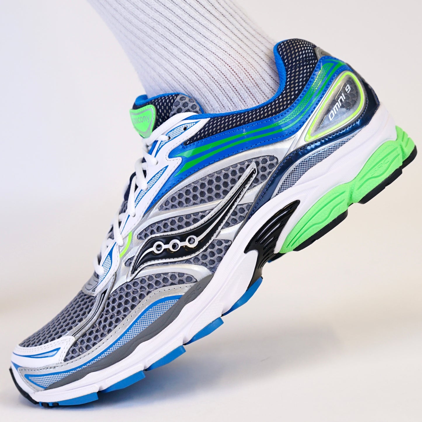 Saucony ProGrid Omni 9 Grey Slime Blue