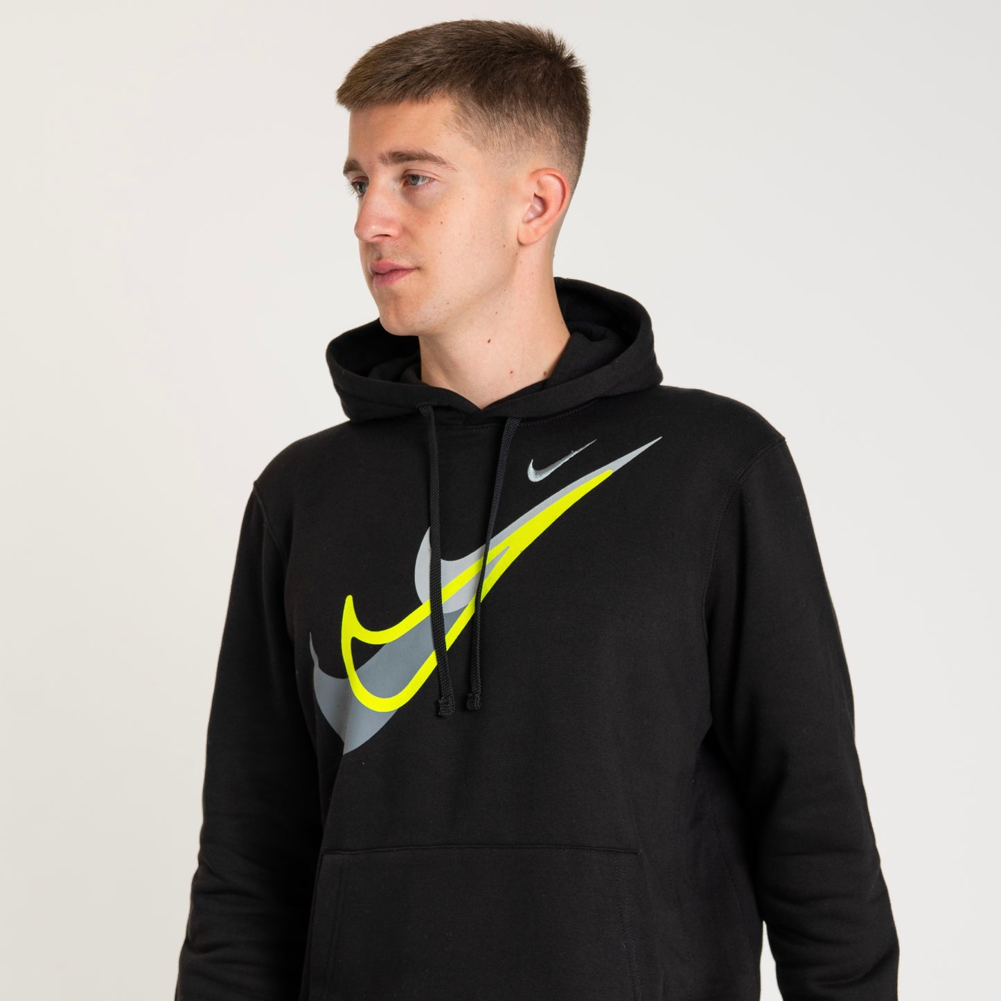 Nike Neon Swoosh Hoodie Black