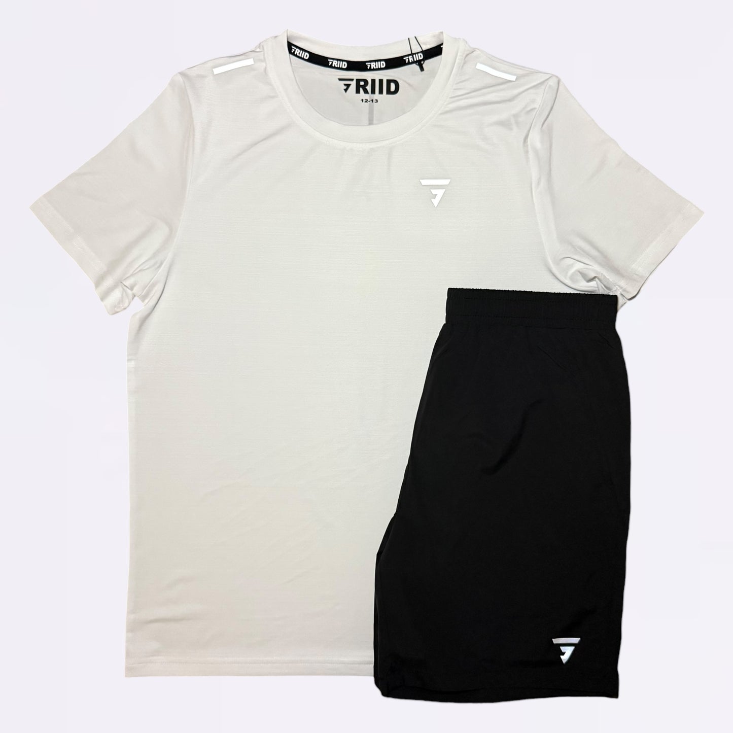 GRIID Flow Tee Set - White / Black (Junior)