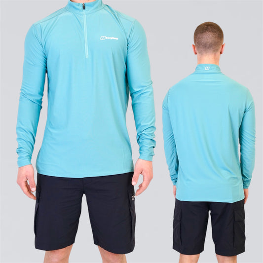 Berghaus Base & Holmside Set - Half Zip & Short - Teal / Black