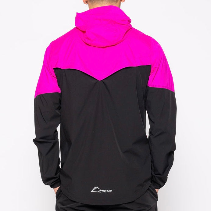 ActiveLine Surge Windrunner & Bottoms Set - Black / Pink