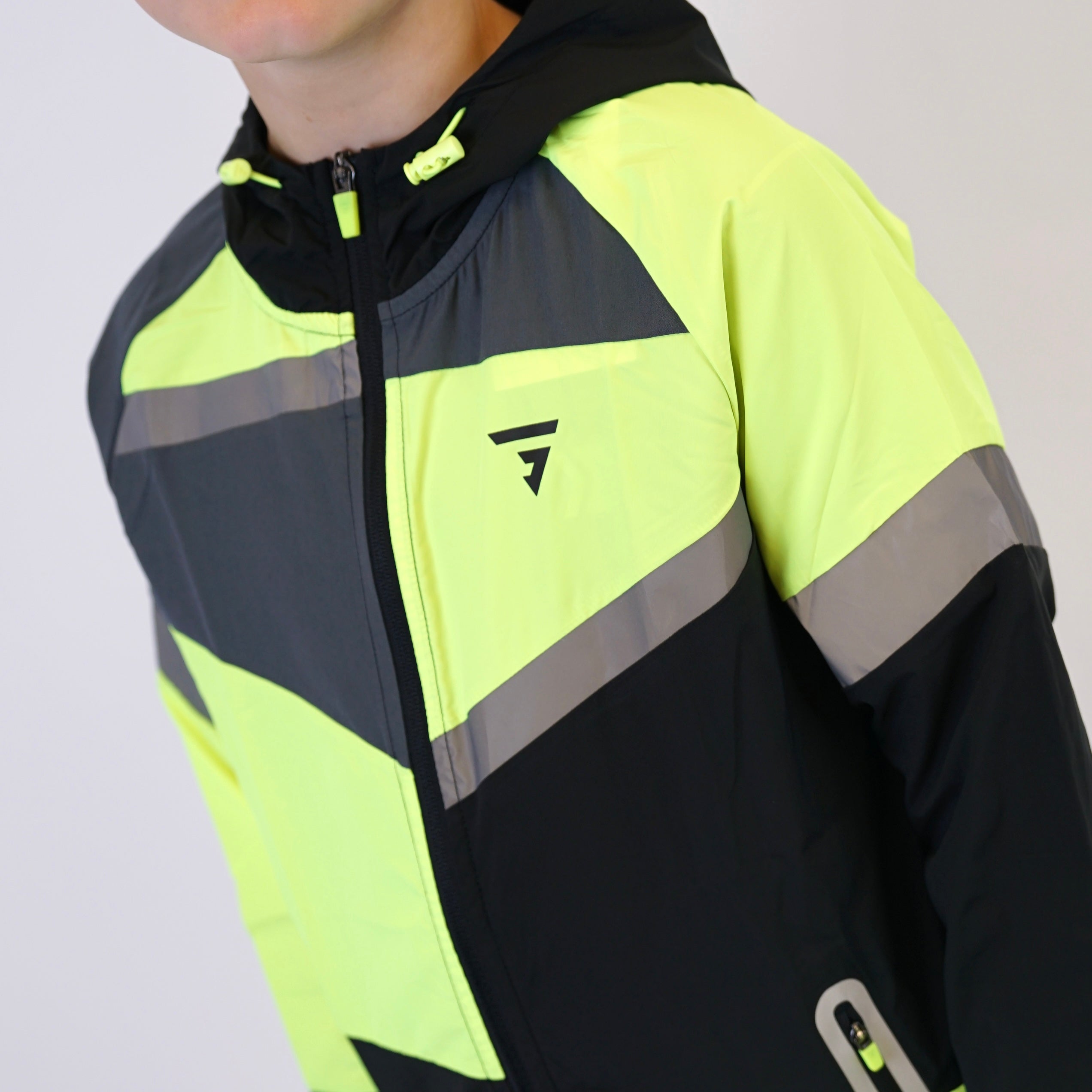 GRIID Panel Windrunner - Neon / Black (Junior)