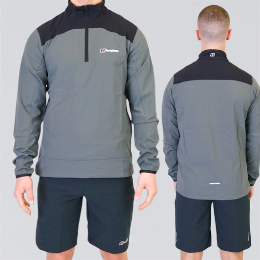 Berghaus Terrain Half Zip & Short Set - Dark Grey / Black