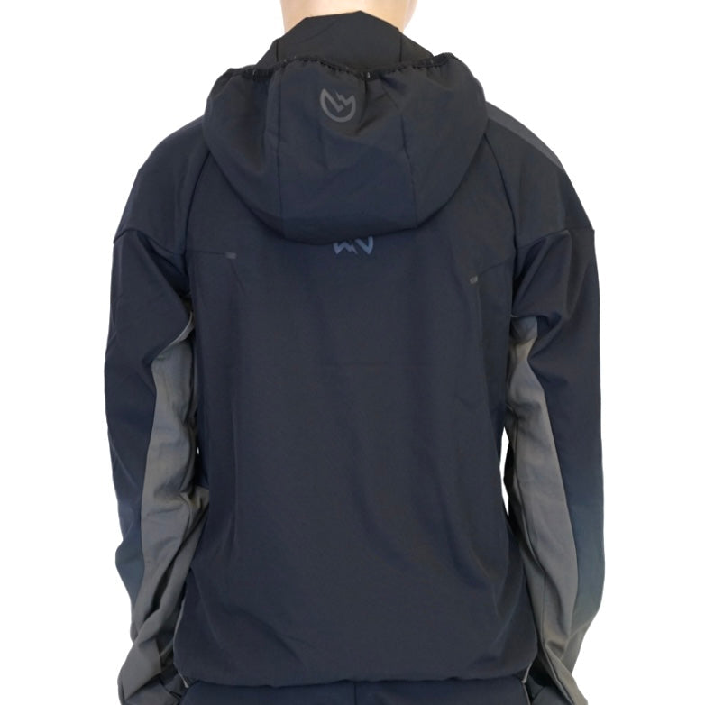 Flux Gradient Set - Jacket & Shorts - Black / Grey (Junior)