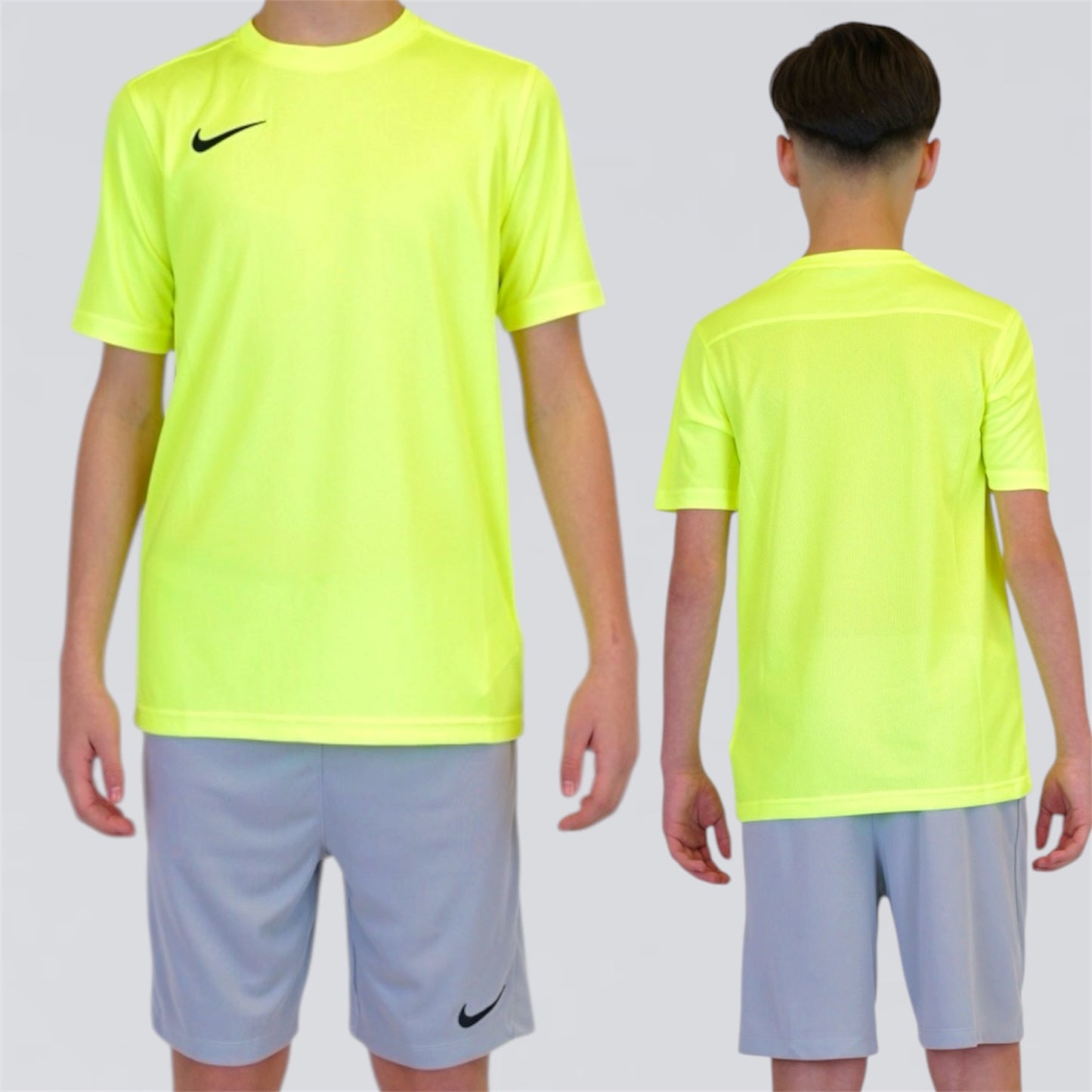Nike Dri Fit Set  - Volt / Grey (Junior)