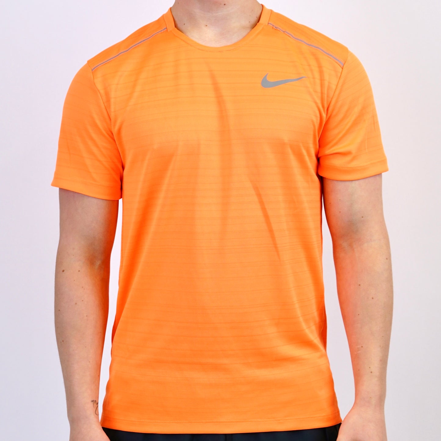 Nike Miler Tee Crimson Orange