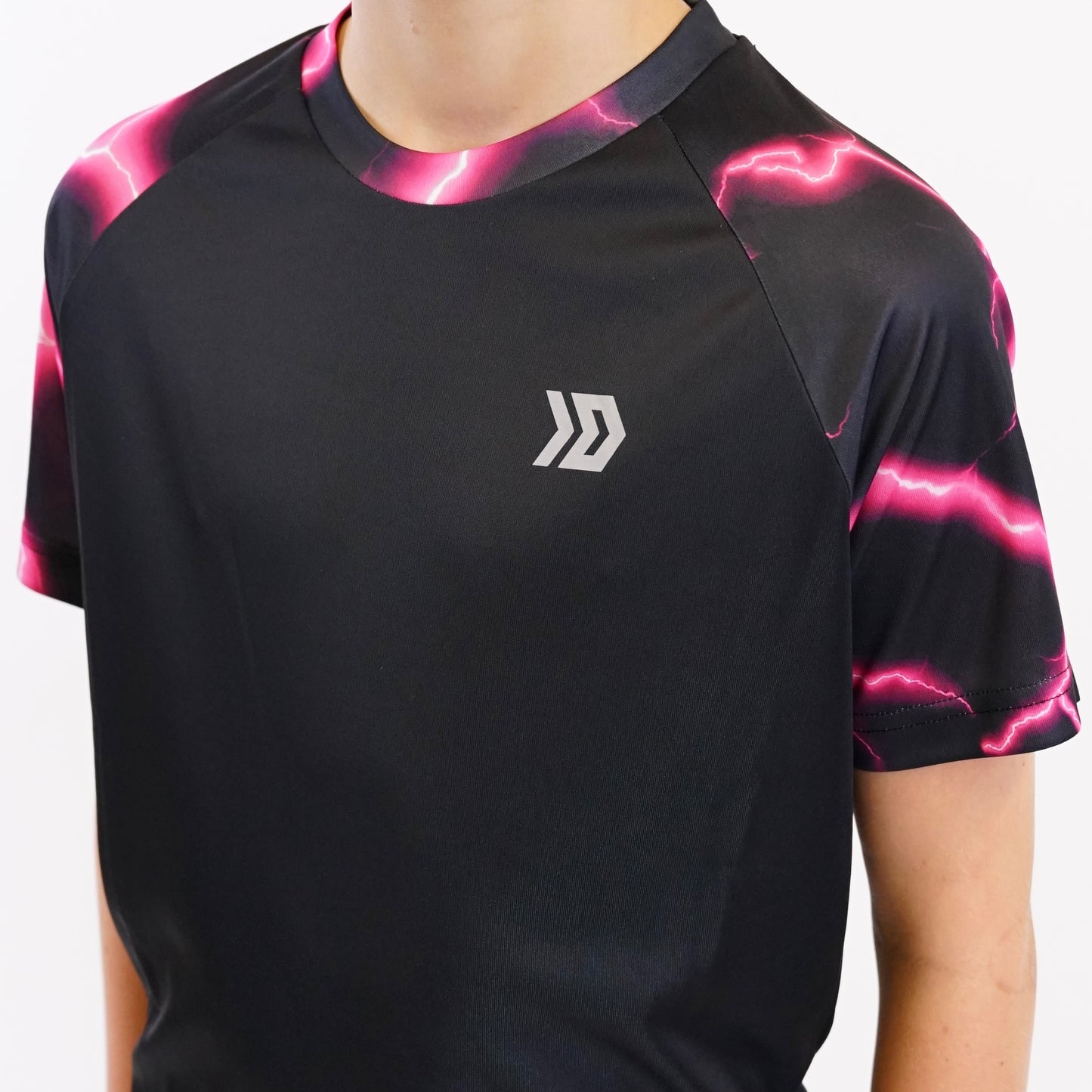 DASH Lightning Tee Set - Black / Pink (Junior)