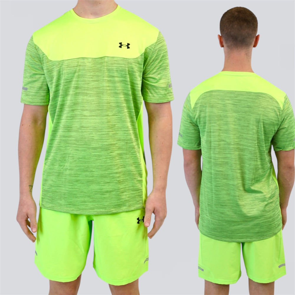 Under Armour Tech Utility Tee Set - Green / Black