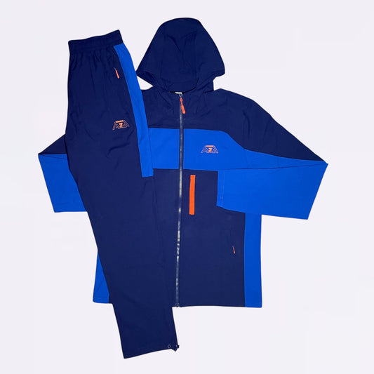 Griid Triple G Set - Windrunner & Pant - Deep Navy / Orange